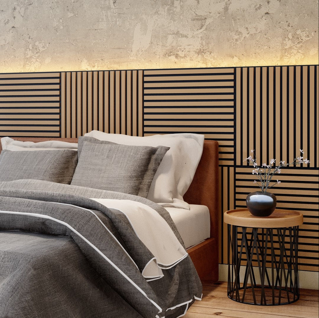 Oaklentra 2x2 Acoustic Slat Panels - White Oak