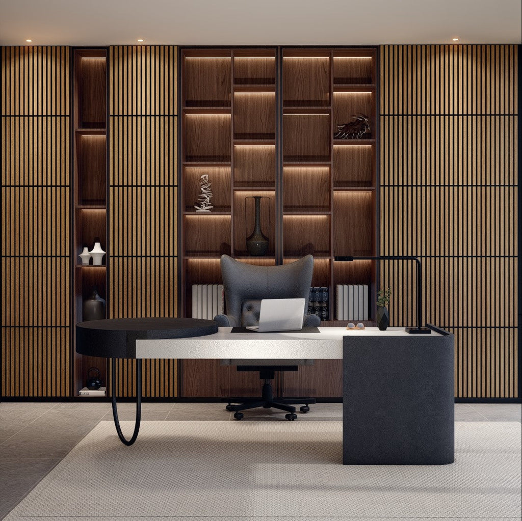 Oaklentra 2x2 Acoustic Slat Panels - White Oak