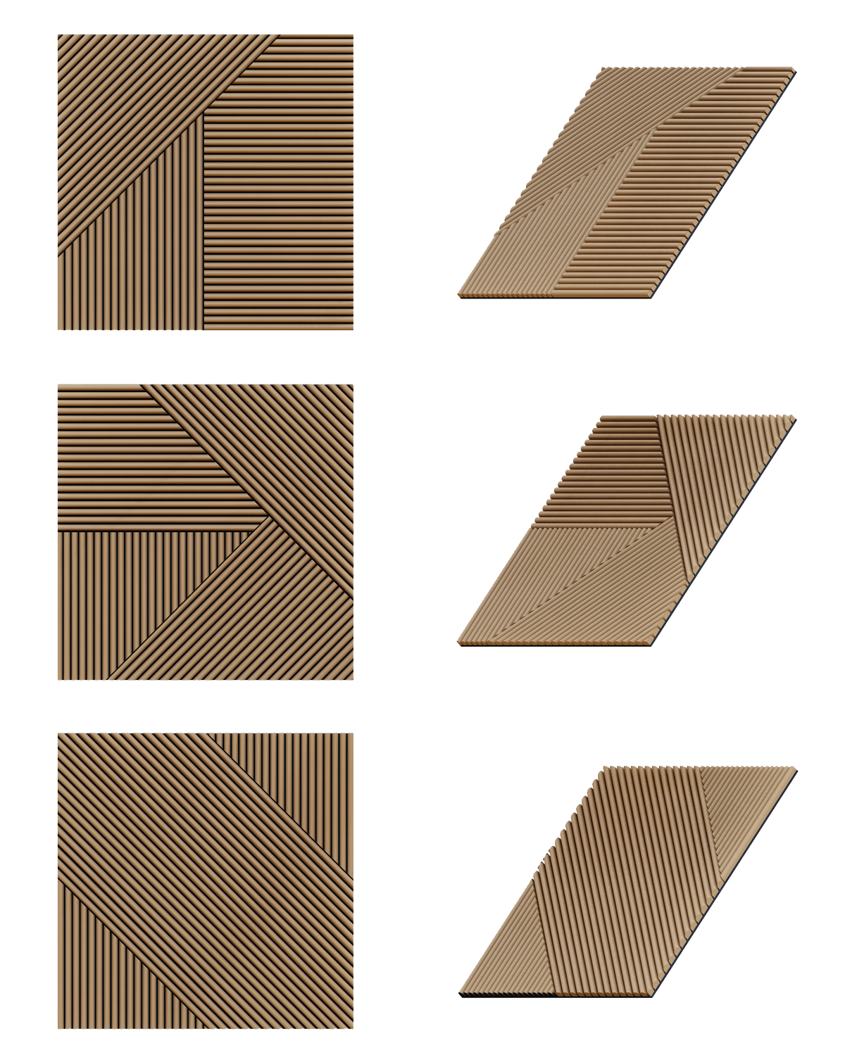 Oaklentra Solid Wood Puzzle Panel