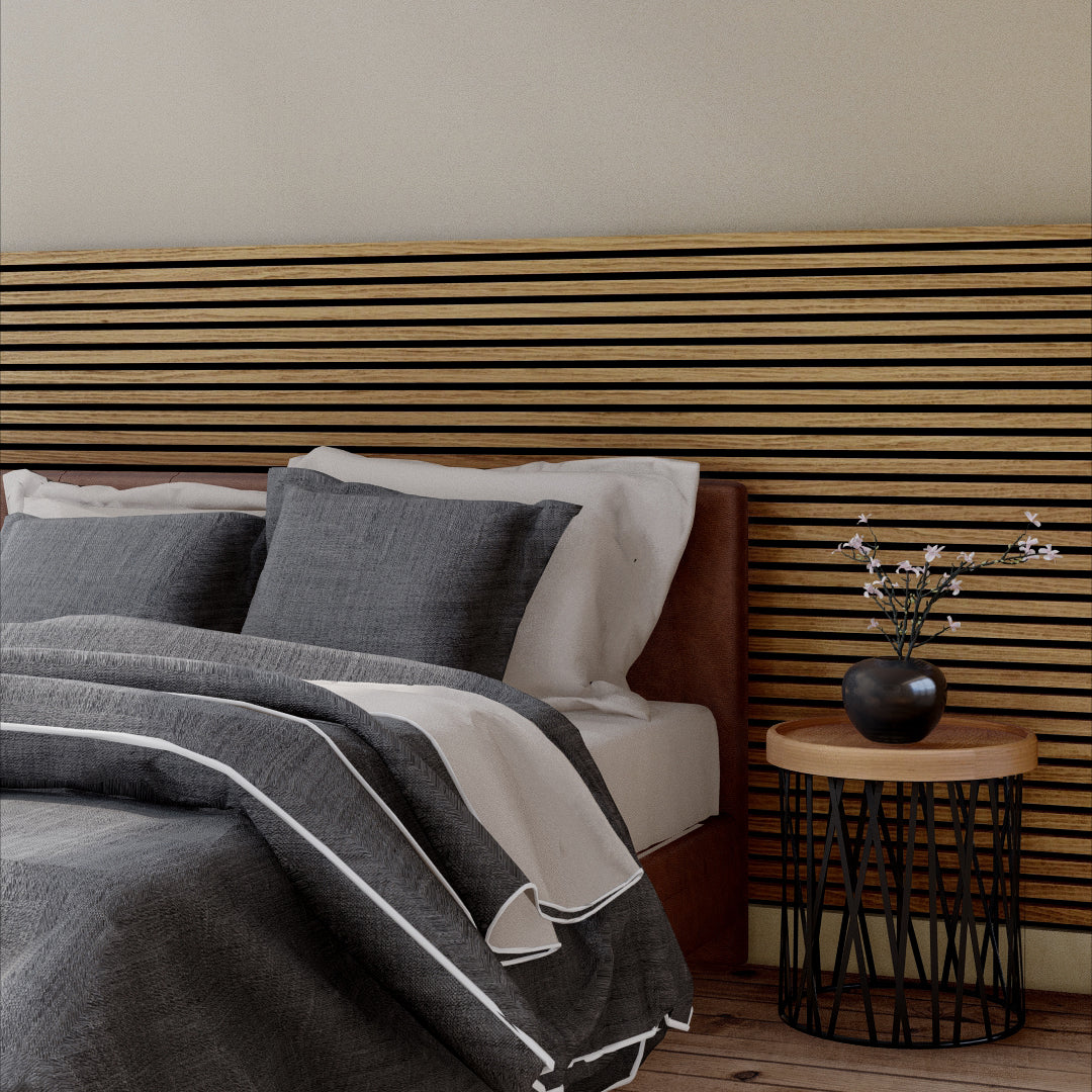 Oaklentra Acoustic Slat Panels - White Oak