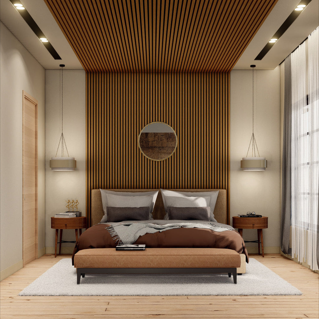 Oaklentra Acoustic Slat Panels - Teak