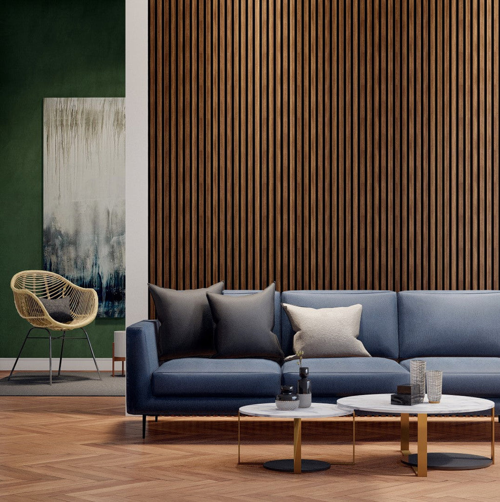Oaklentra Acoustic Slat Panels - Walnut
